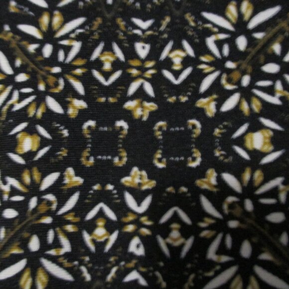 Zac & Rachel top Whimsygoth black & tan bell sleeves stretchy & flowy size 2x - Picture 9 of 9